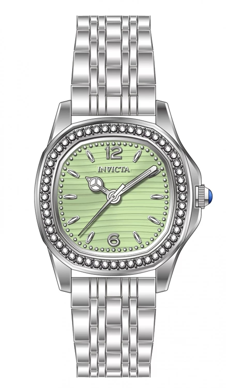 Invicta Women's 69389 Wildflower Quartz PC21S Green Dial Watch