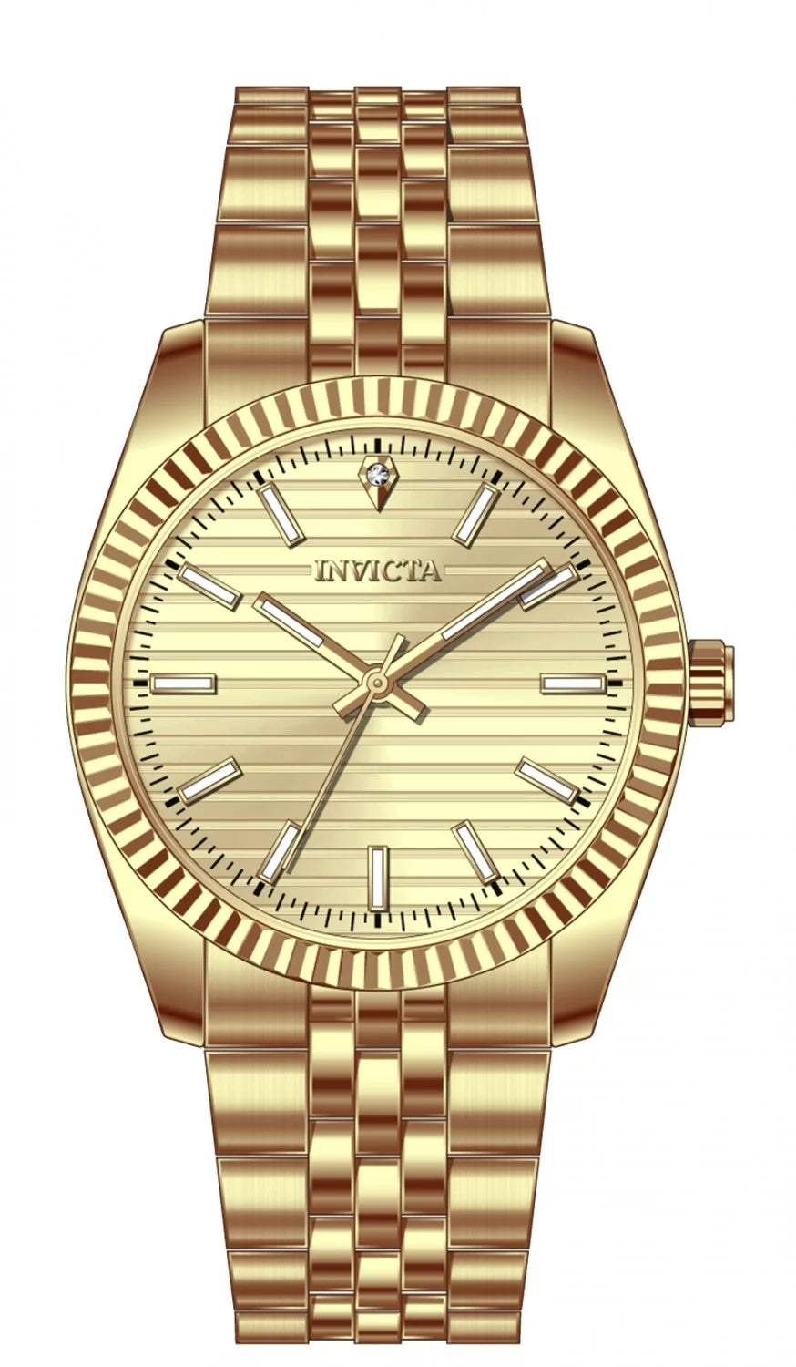 Invicta Men's 69167 Celestial Quartz PC21S Gold Dial Watch