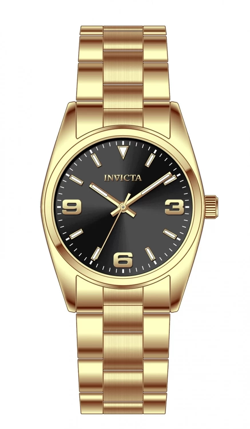 Invicta Men's 69176 Celestial Quartz PC21S Black Dial Watch