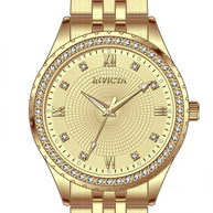 InvictaWomen's 69218 Specialty Quartz PC21S Gold Dial Watch