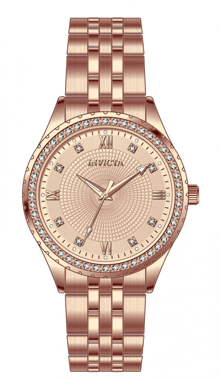 Invicta Women's 69221 Specialty Quartz PC21S Rose Gold Dial Watch