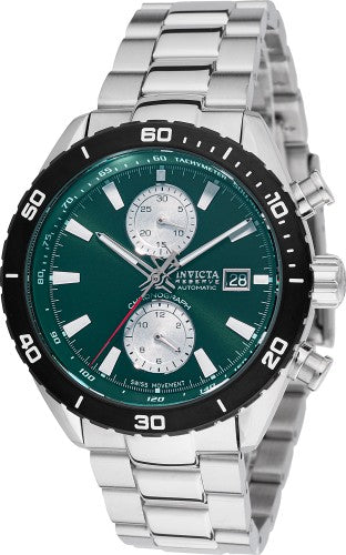 Invicta Men's 49233 Reserve Automatic Chronograph Green Dial Watch