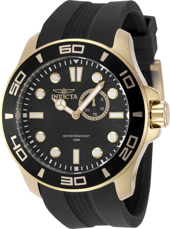 Invicta Men's 49269 Pro Diver Quartz VD72 Black Dial Watch