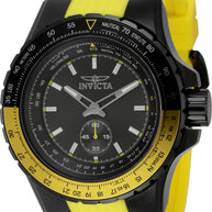 Invicta Men's 49301 Aviator Quartz Multifunction Gunmetal Dial Watch