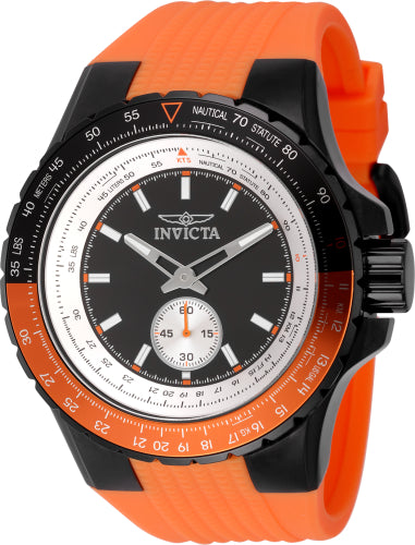 Invicta Men's 49303 Aviator Quartz Multifunction Black Dial Watch