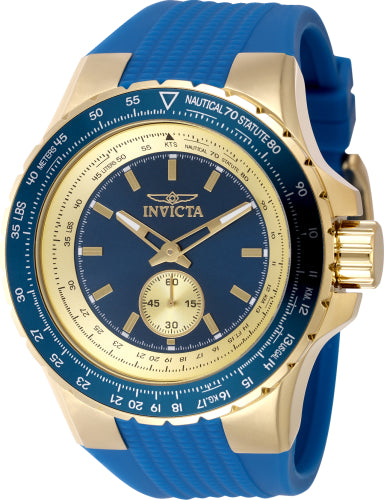 Invicta Men's 49307 Aviator Quartz Multifunction Blue Dial Watch