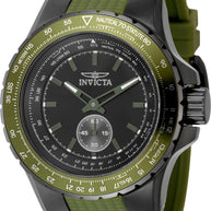 Invicta Men's 49311 Aviator Quartz Multifunction Black Dial Watch