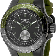 Invicta Men's 49323 Aviator Quartz Multifunction Black Dial Watch