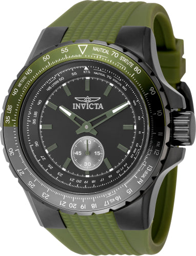 Invicta Men's 49323 Aviator Quartz Multifunction Black Dial Watch