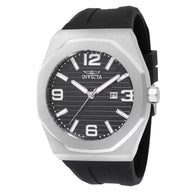 Invicta Men's 45772 Huracan Quartz 3 Hand Black Dial Watch