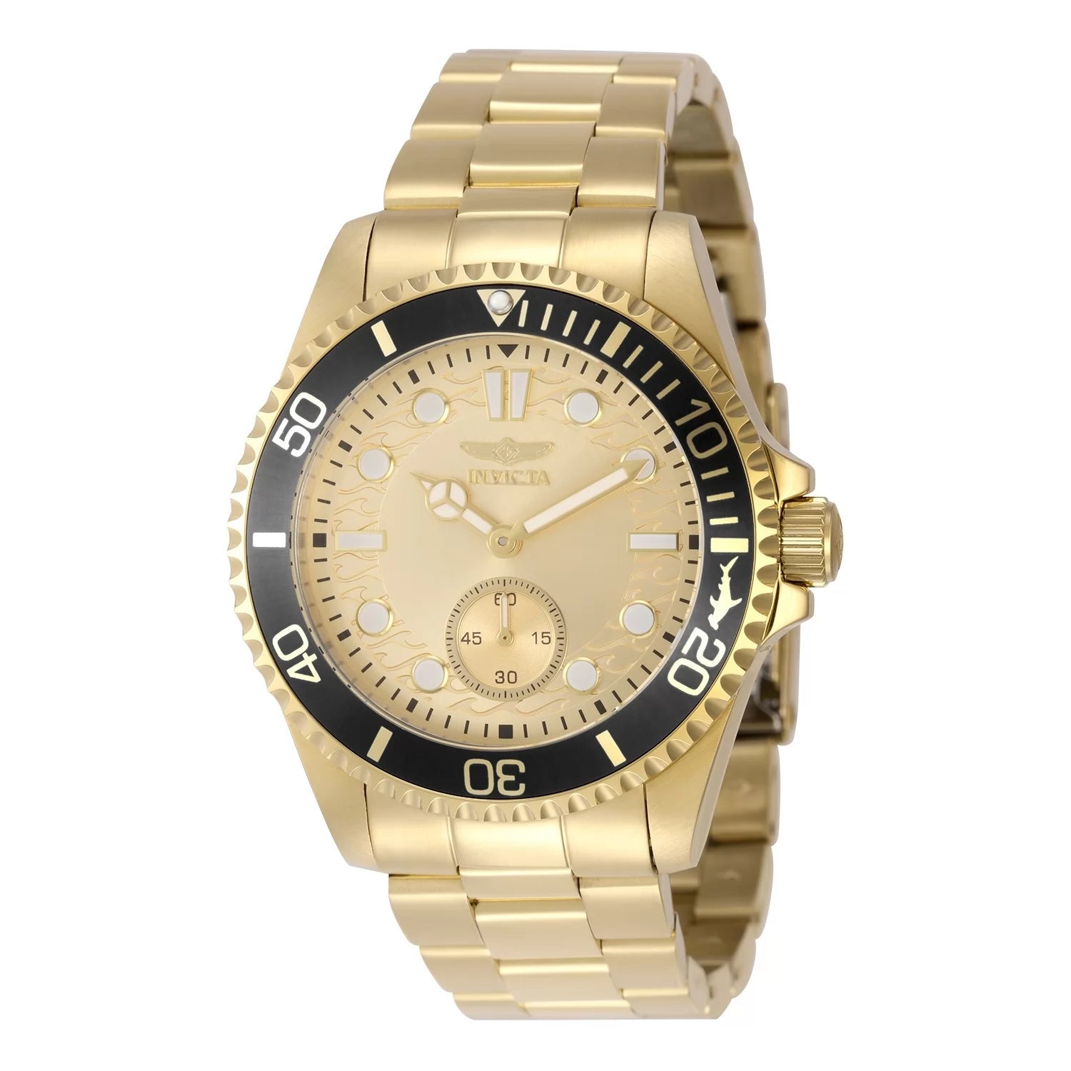 Invicta Men's 49428 Pro Diver Quartz VD78 Gold Dial Watch