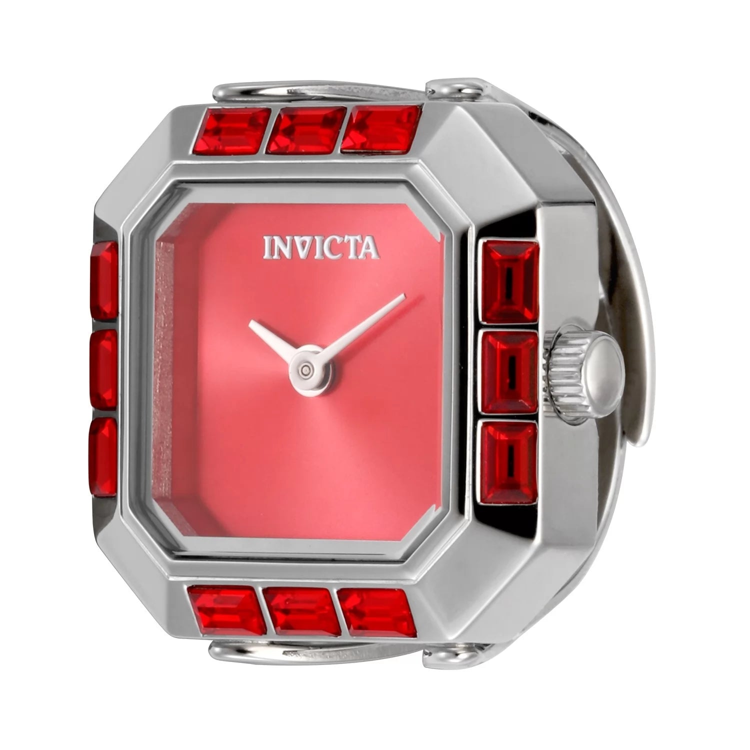 Invicta Women's 49582 Mini Quartz 2 Hand Red Dial Ring Watch