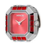 Invicta Women's 49582 Mini Quartz 2 Hand Red Dial Ring Watch
