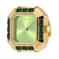 Invicta Women's 49583 Mini Quartz 2 Hand Green Dial Ring Watch