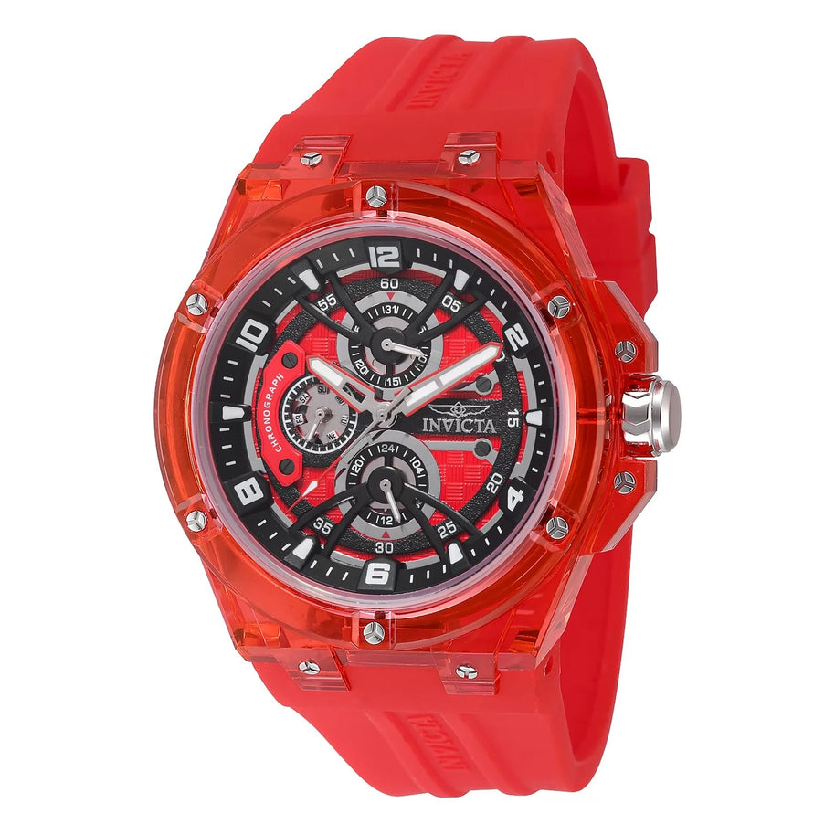 Invicta Men's 48801 Invicta Racing Quartz VH67 Red Dial Watch