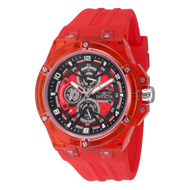 Invicta Men's 48801 Invicta Racing Quartz VH67 Red Dial Watch