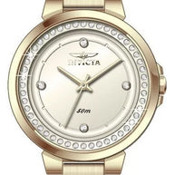 InvictaWomen's 50165 Angel Quartz PC21S Gold Dial Watch