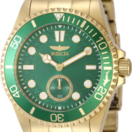 Invicta Men's 49430 Pro Diver Quartz VD78 Green Dial Watch