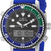 Invicta Men's 49447 Pro Diver Digital, Quartz Electronic, PC21AF Black Dial Watch