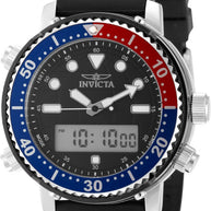 Invicta Men's 49451 Pro Diver Digital, Quartz Electronic, PC21AF Black Dial Watch