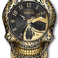 Invicta Men's 35109 Artist Automatic 3 Hand Black, Gold Dial Watch