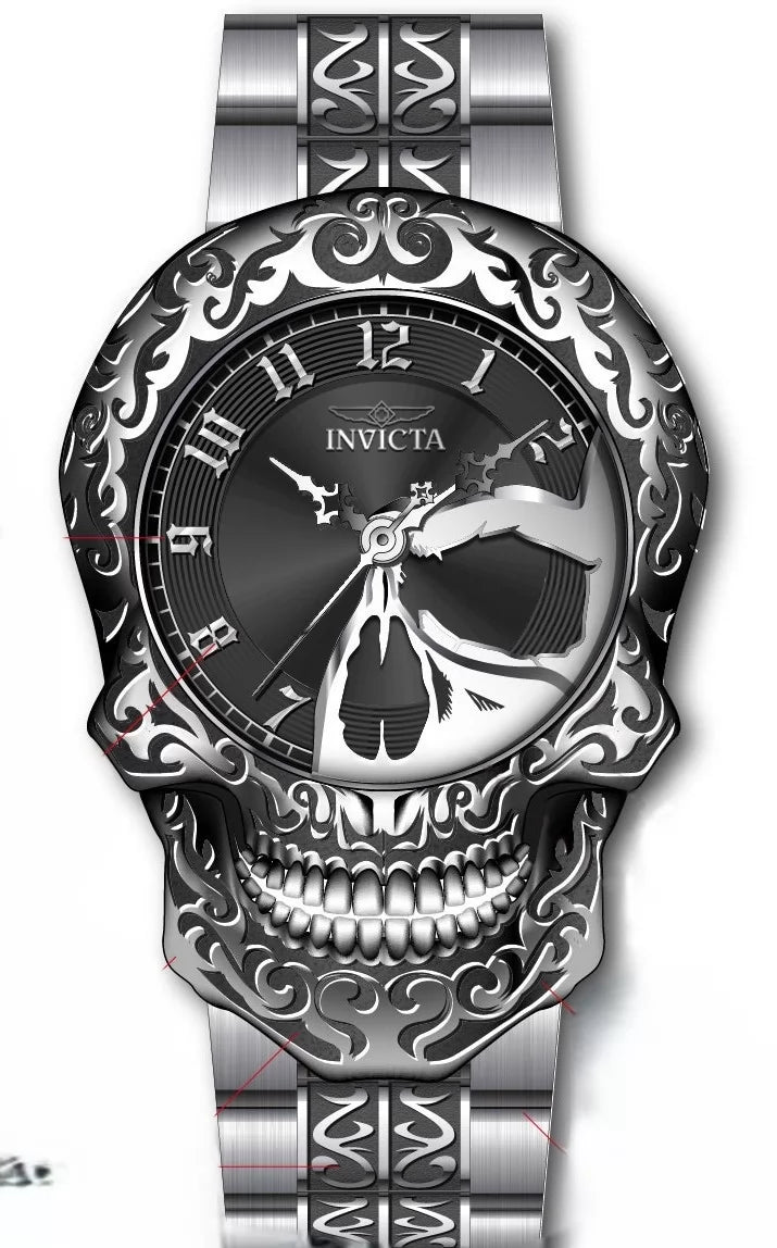 Invicta Men's 31907 Artist Automatic 3 Hand Black, Silver Dial Watch