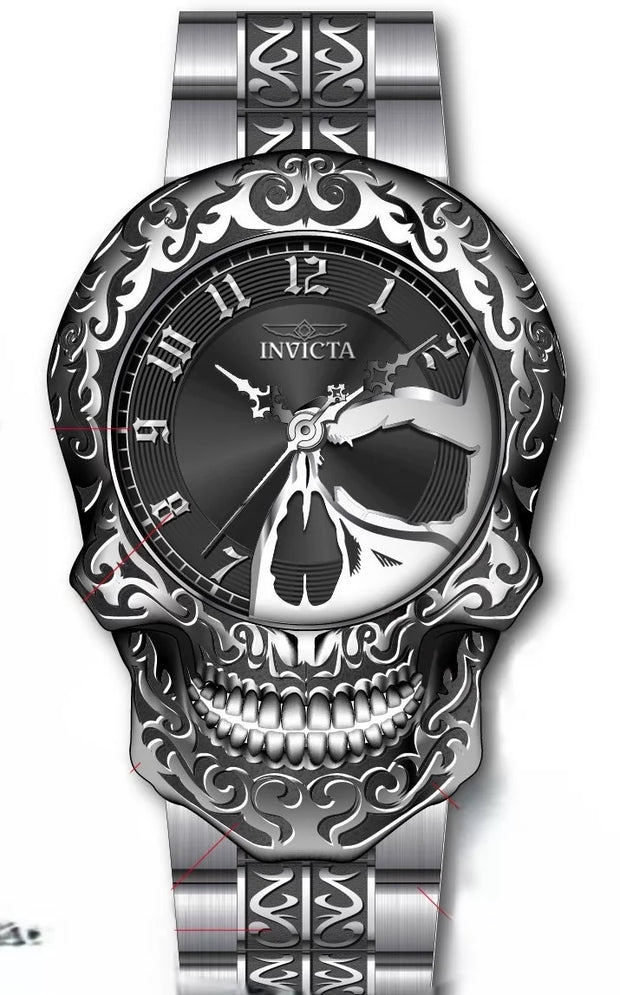 Invicta Men's 31907 Artist Automatic 3 Hand Black, Silver Dial Watch
