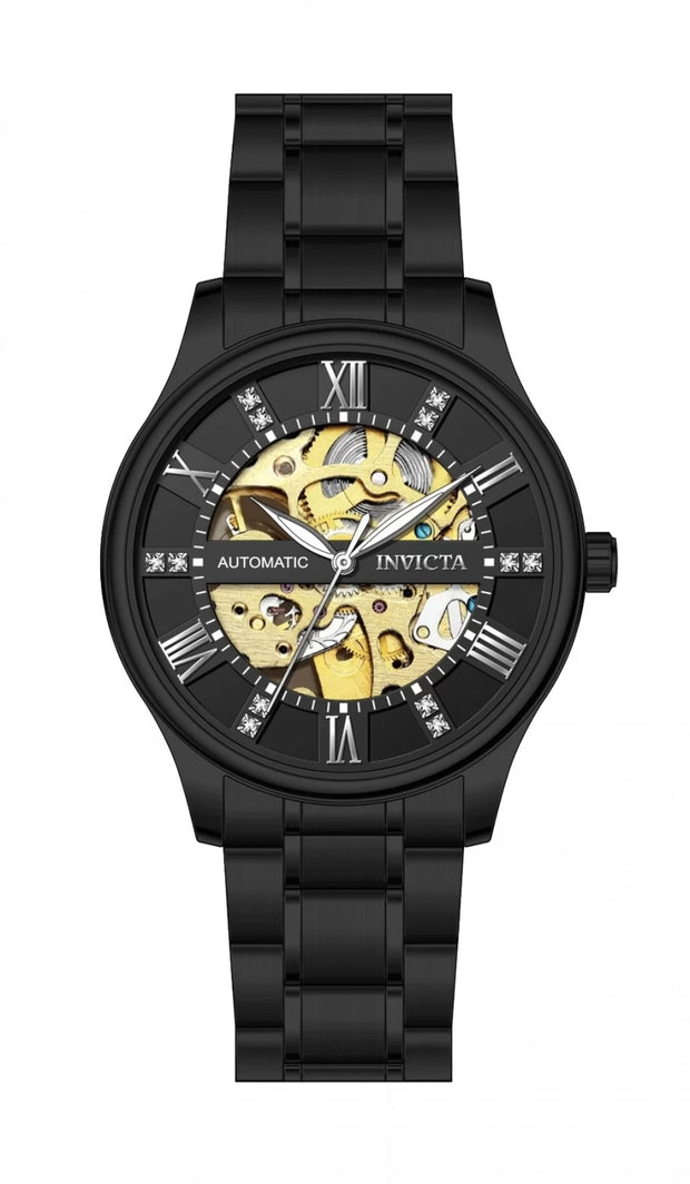 Invicta Men's 69505 Objet D Art Automatic MG11 Black Dial Watch