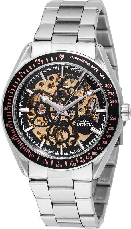 Invicta Men's 49500 Objet D Art Automatic SK008 Black Dial Watch