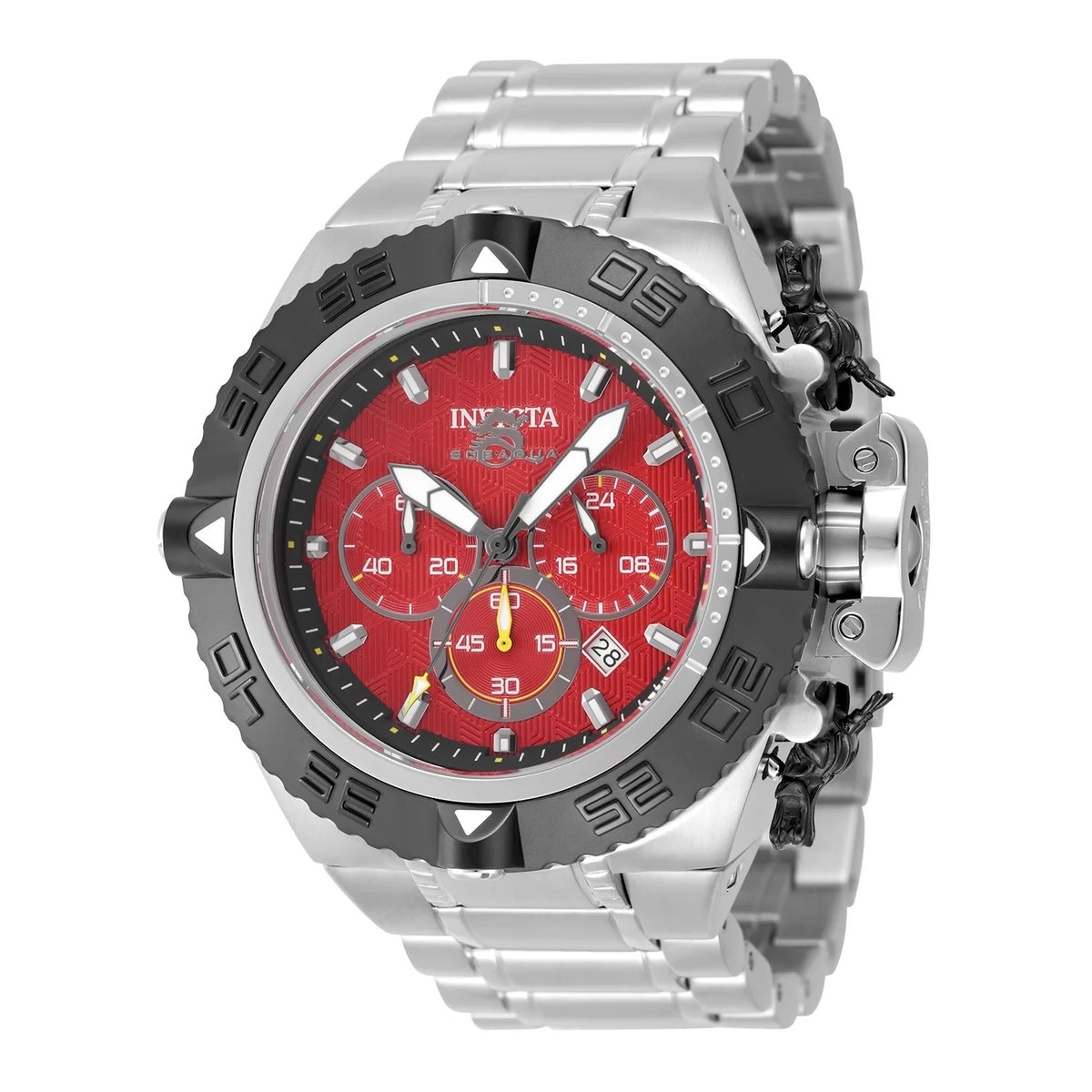 Invicta Men's 48199 Subaqua  Quartz Chronograph Red, Black Dial Watch