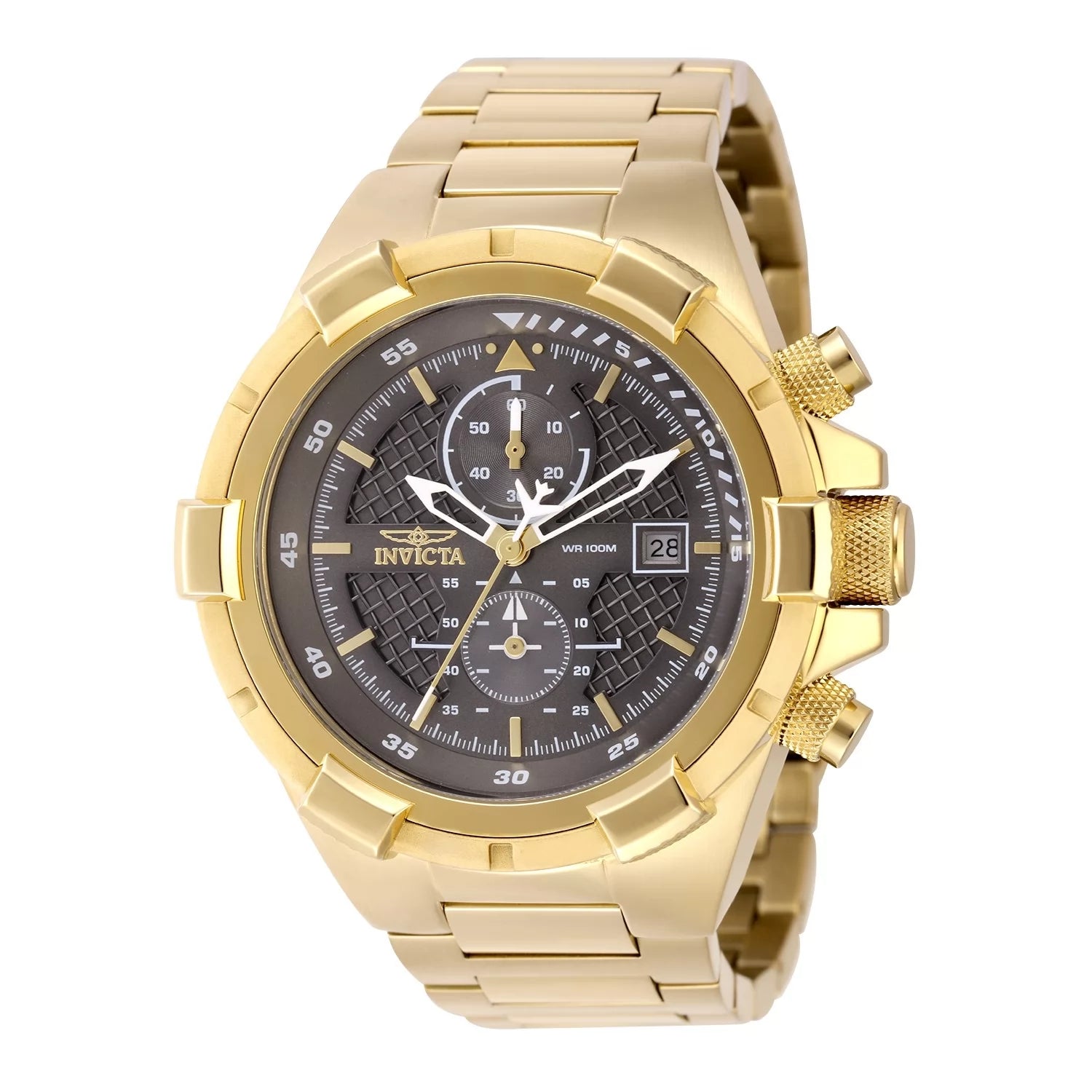 Invicta Men's 49254 Aviator Quartz VD51 Charcoal Dial Watch