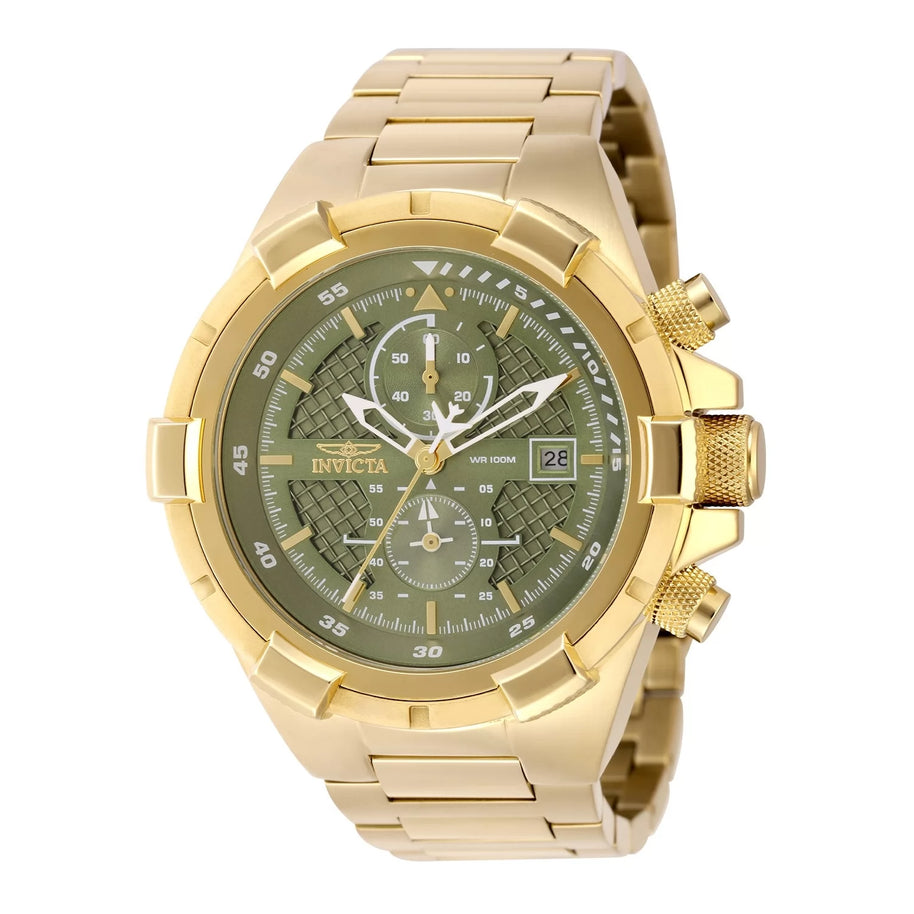 Invicta Men's 49255 Aviator Quartz VD51 Green Dial Watch