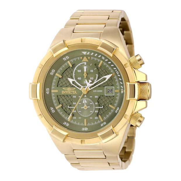 Invicta Men's 49255 Aviator Quartz VD51 Green Dial Watch
