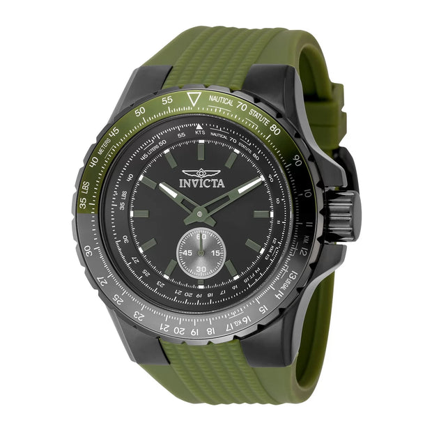 Invicta Men's 49323 Aviator  Quartz Multifunction Black Dial Watch