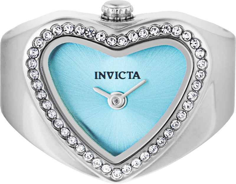 Invicta Women's 49573 Mini Quartz Light Blue Dial Ring Watch