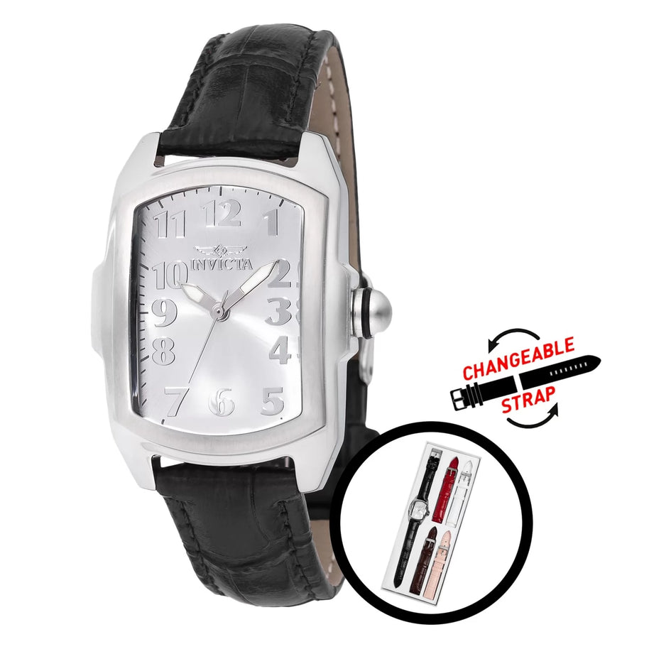 Invicta Women's 48949 Lupah Quartz 3 Hand Silver Dial Watch
