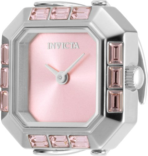 Invicta Women's 49581 Mini Quartz 2 Hand Pink Dial Ring Watch