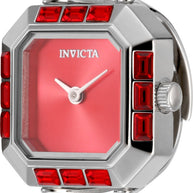 Invicta Women's 49582 Mini Quartz 2 Hand Red Dial Ring Watch