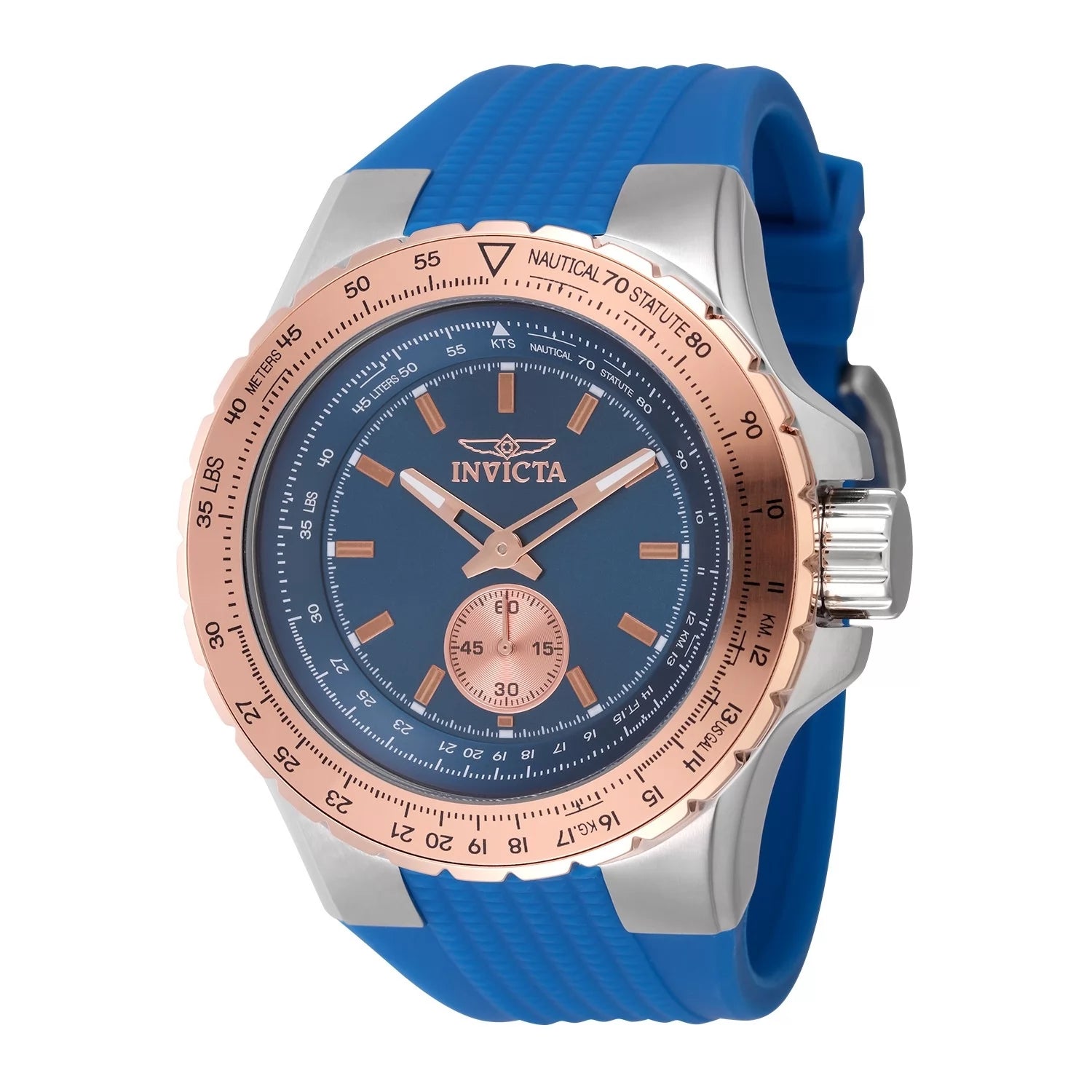 Invicta Men's 49309 Aviator  Quartz Multifunction Blue Dial Watch