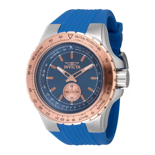 Invicta Men's 49309 Aviator  Quartz Multifunction Blue Dial Watch