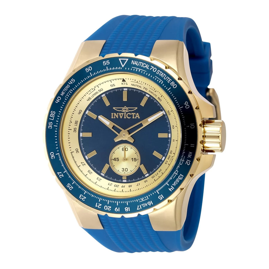 Invicta Men's 49307 Aviator  Quartz Multifunction Blue Dial Watch