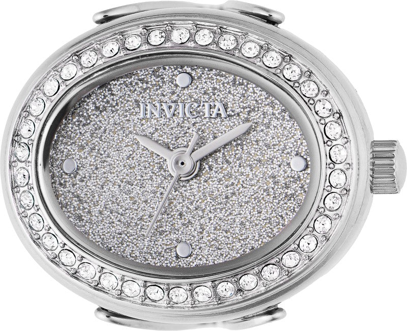Invicta Women's 49594 Mini Quartz Silver Dial Ring Watch