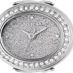 Invicta Women's 49594 Mini Quartz Silver Dial Ring Watch
