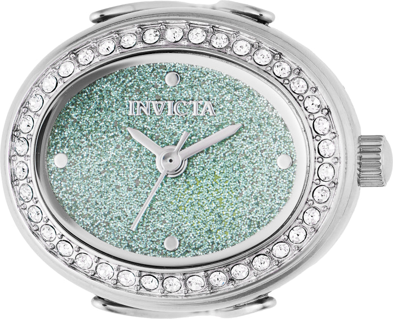 Invicta Women's 49597 Mini Quartz 2 Hand Green Dial Ring Watch