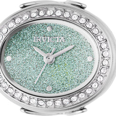 Invicta Women's 49597 Mini Quartz 2 Hand Green Dial Ring Watch