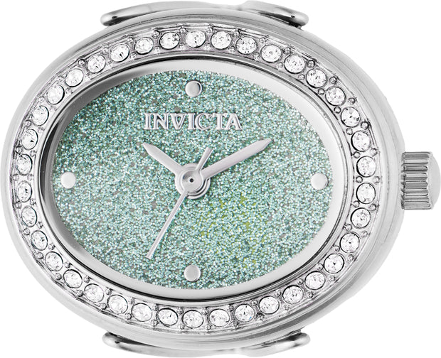 Invicta Women's 49597 Mini Quartz 2 Hand Green Dial Ring Watch