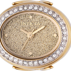 Invicta Women's 49598 Mini Quartz Gold Dial Ring Watch