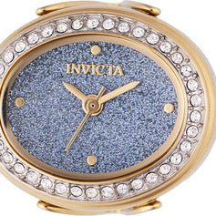 Invicta Women's 49603 Mini Quartz 2 Hand Blue Dial Ring Watch