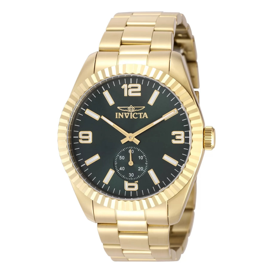 Invicta Men's 49390 Specialty  Quartz Multifunction Green Dial Watch