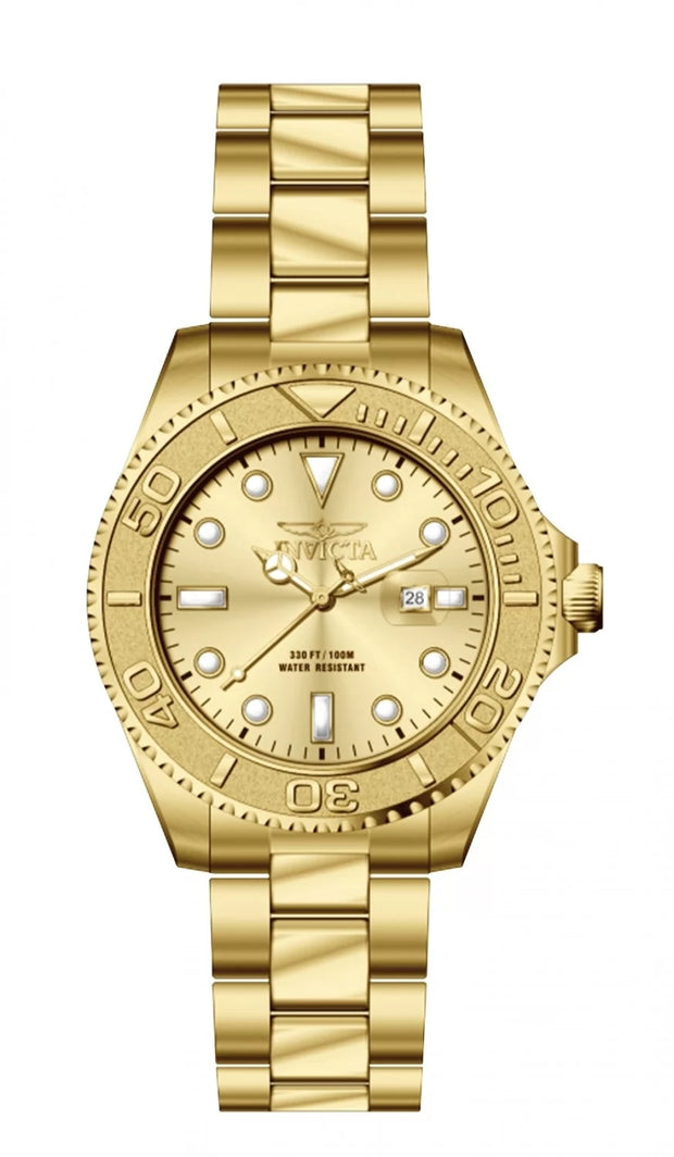 Invicta Men's 69521 Pro Diver Quartz PC32S Gold Dial Watch